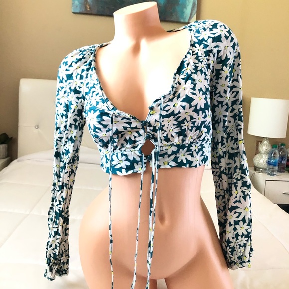 ZARA floral button up blouse - Picture 10 of 10